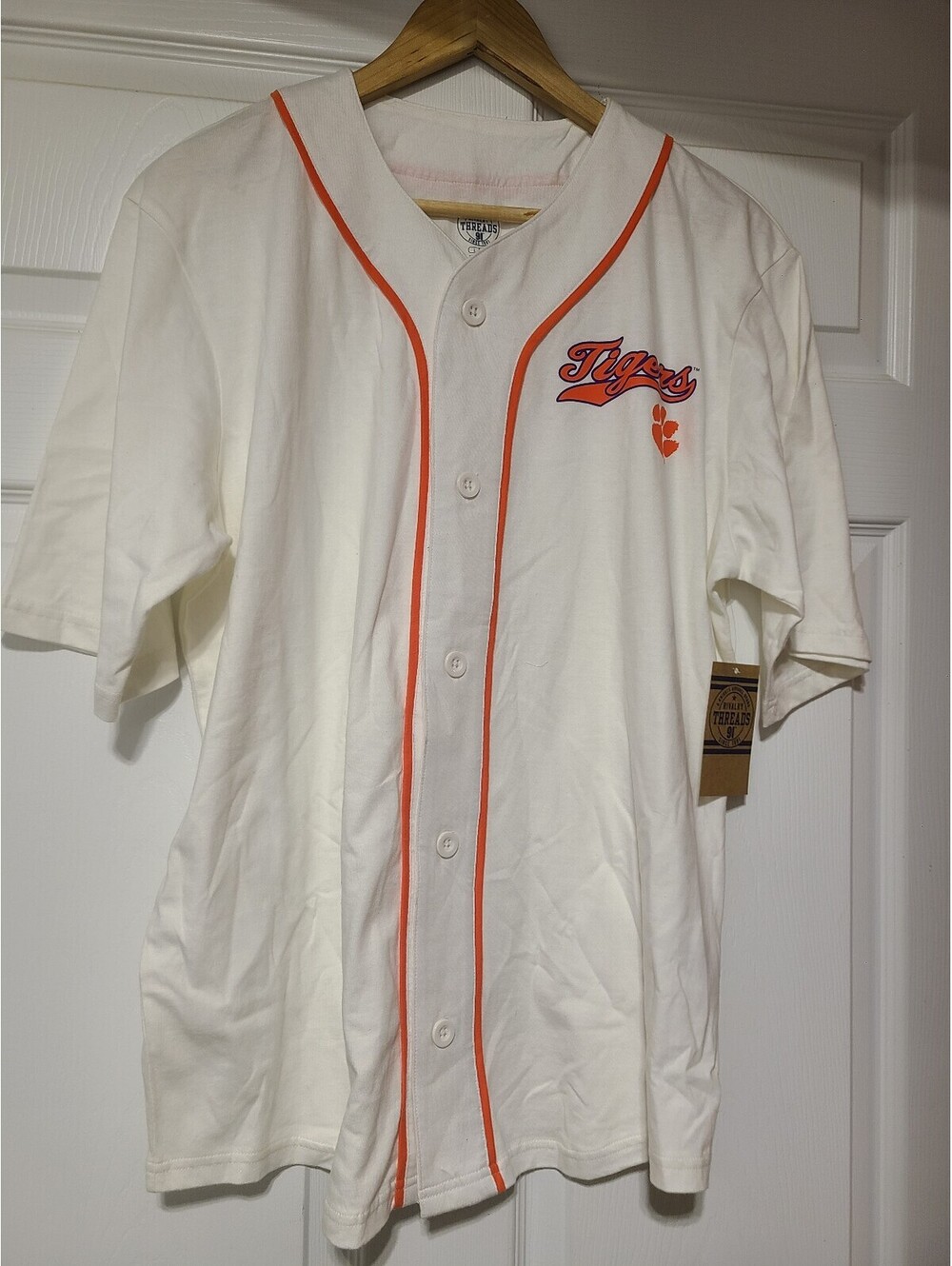 Clemson Tigers Rivalry Threads Unisex Baseball Softball Jersey Tee Size Large